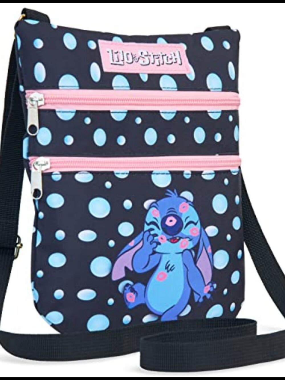 Disney Stitch Crossbody Purse Adjustable Long Strap Small Satchel Bag Girls
